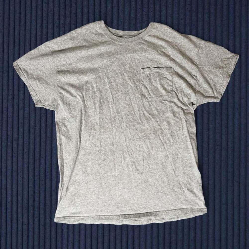 Fruit of the Loom Grey Pocket T-Shirt